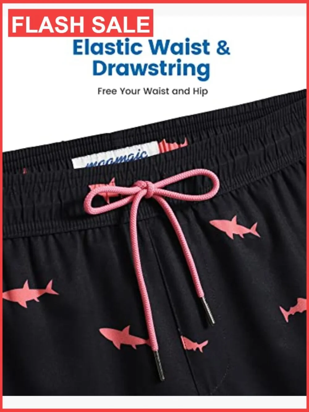 2 in 1 Swim Trunks with Compression Liner Board Shorts Quick Dry